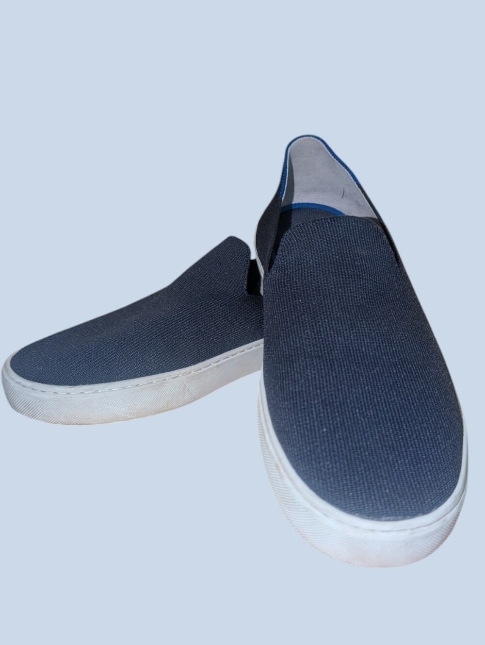 Rothy's Navy Slip-On Sneakers with White Sole Size 11 Gently Used